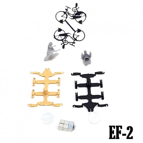 2 bicicletes H0 en Kit