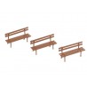 Classic small brown bench (N)
