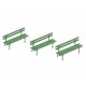 Banc clàssic petit verd