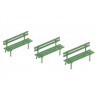 Classic small green bench (N)
