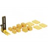 Pack logístico y forklift amarillo (N)