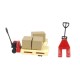 Pack de logística amb 2 transpalets vermells