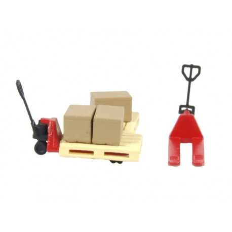Pack de logística amb 2 transpalets vermells