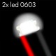 2x Leds 0603 cableados