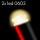2x Leds 0603 cableados