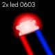 2x Leds 0603 cableados