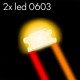 2x Leds 0603 cableados