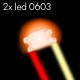 2x Leds 0603 cableados