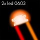 2x Leds 0603 cableados