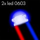 2x Leds 0603 cableados