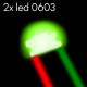 2x Leds 0603 cableados