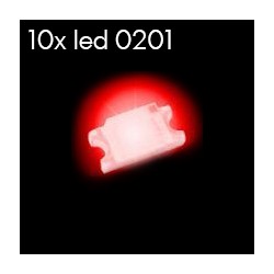 10x Leds 0201 sin cablear