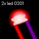 2x Leds 0201 cableados