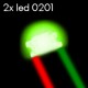 2x Leds 0201 cableados